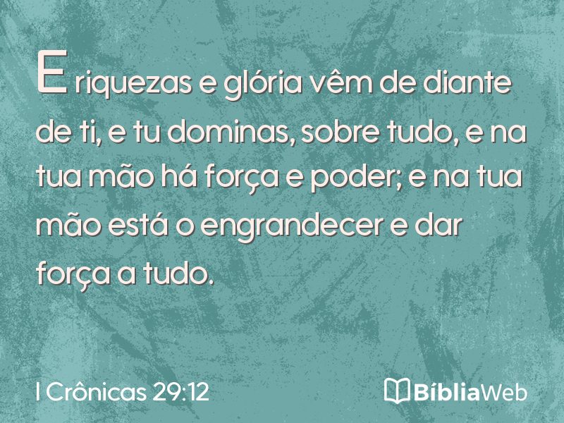 I Crônicas 29:12 em imagem para compartilhar