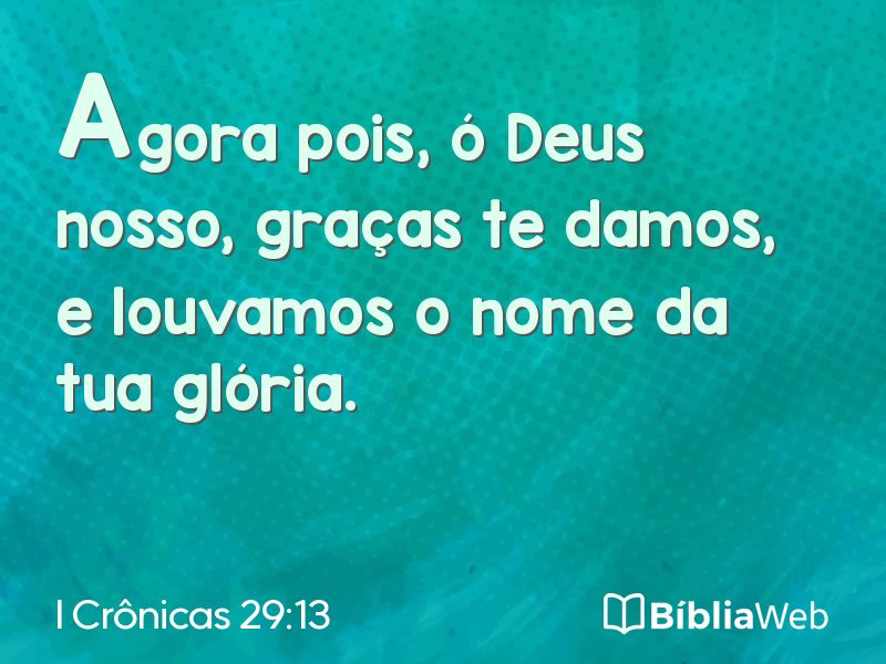 I Crônicas 29:13 em imagem para compartilhar