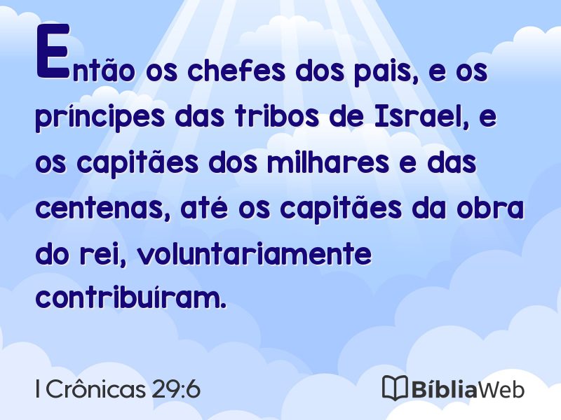 I Crônicas 29:6 em imagem para compartilhar