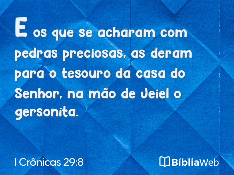 I Crônicas 29:8 em imagem para compartilhar