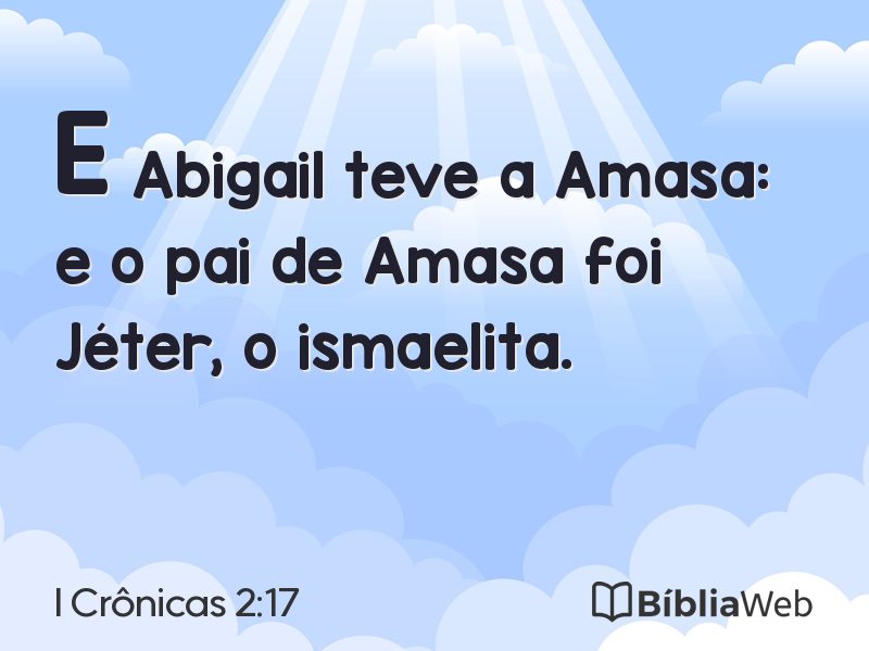 I Crônicas 2:17 em imagem para compartilhar