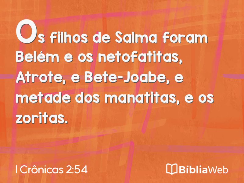 I Crônicas 2:54 em imagem para compartilhar