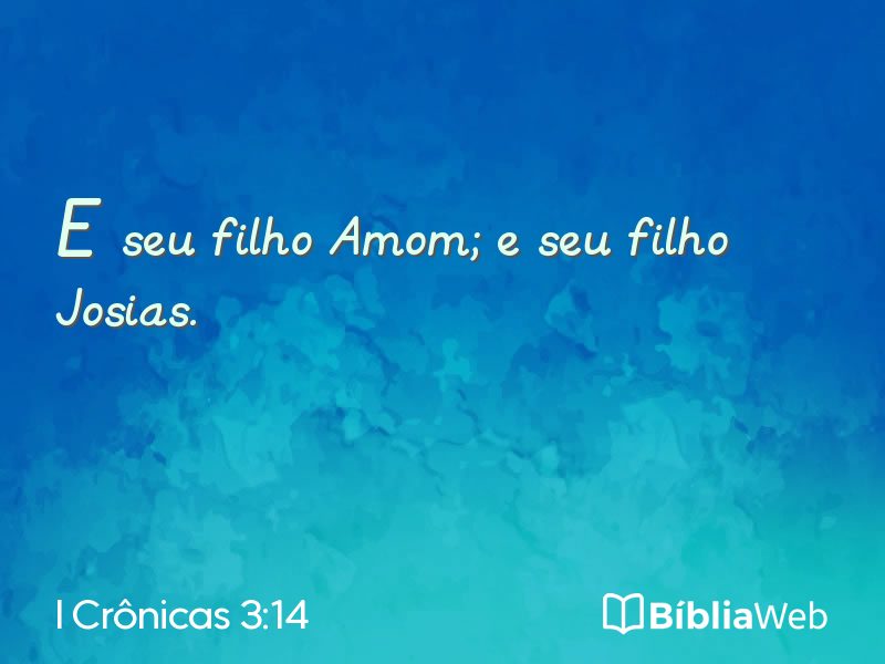 I Crônicas 3:14 em imagem para compartilhar