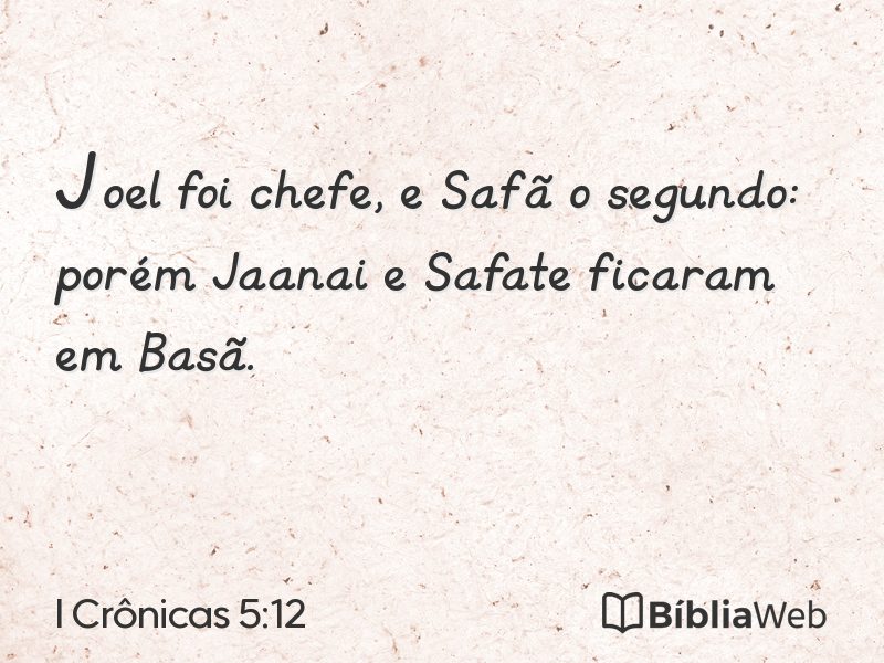 I Crônicas 5:12 em imagem para compartilhar
