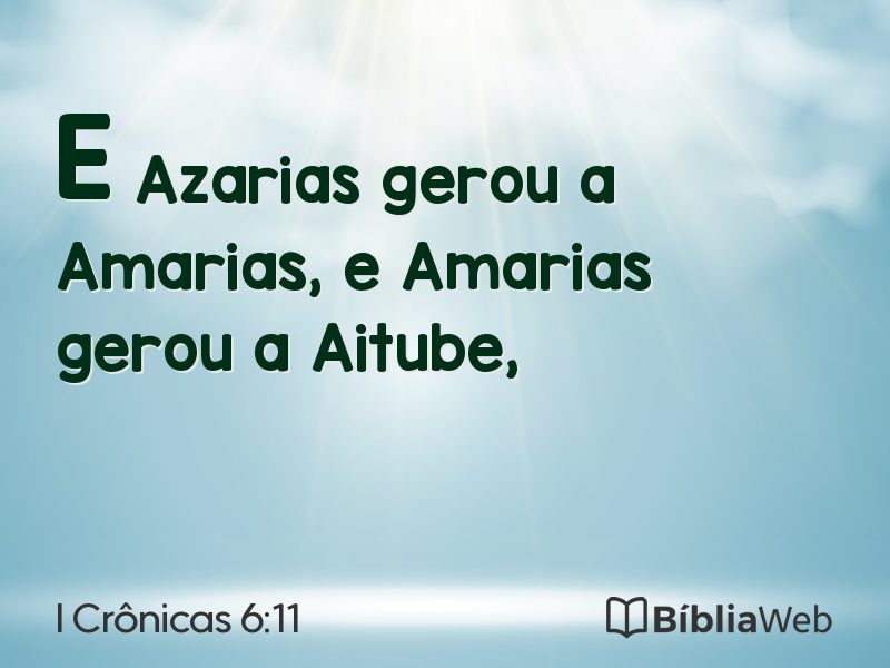 I Crônicas 6:11 em imagem para compartilhar