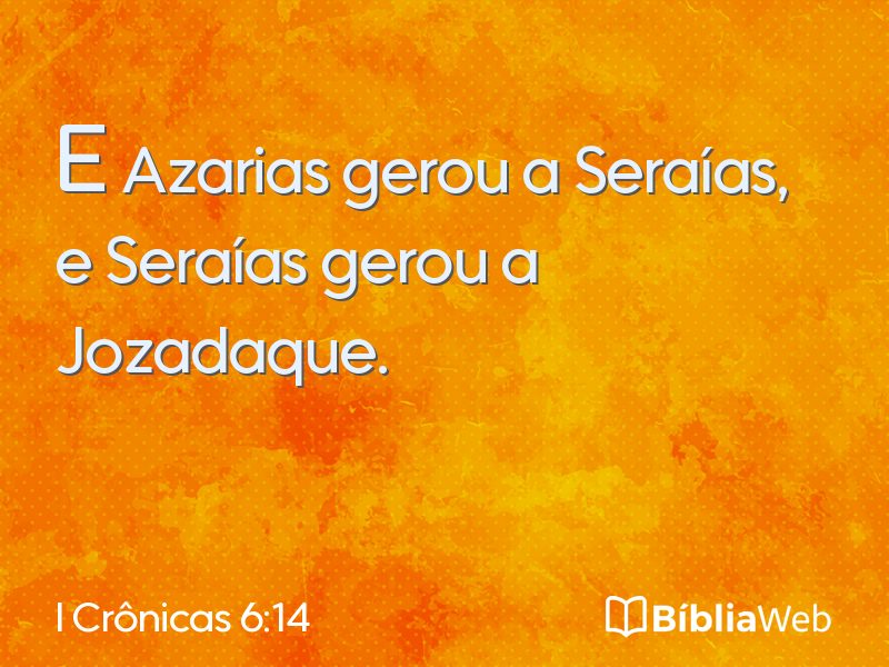 I Crônicas 6:14 em imagem para compartilhar