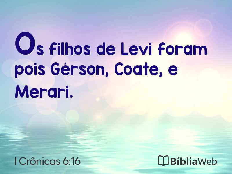 I Crônicas 6:16 em imagem para compartilhar