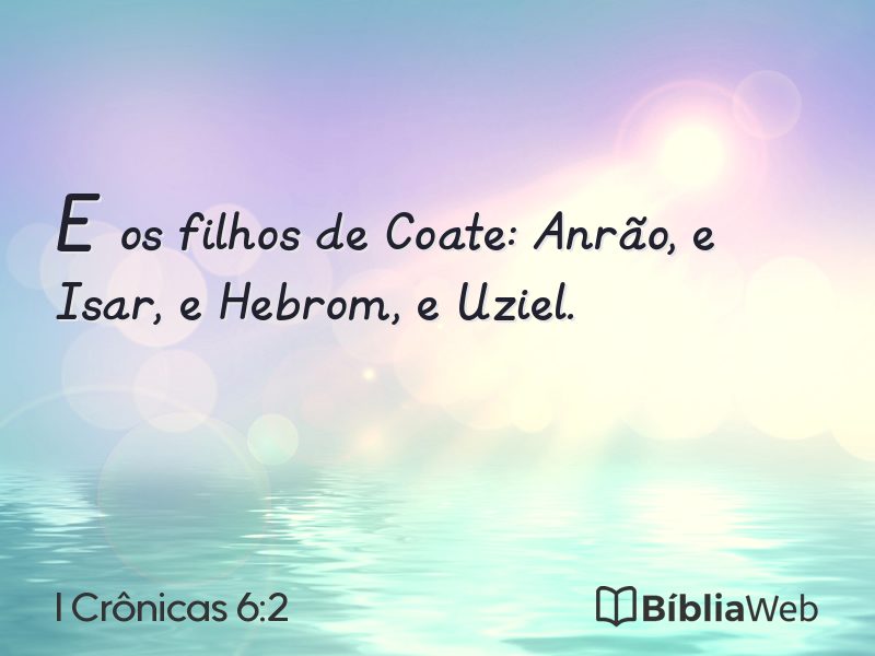 I Crônicas 6:2 em imagem para compartilhar