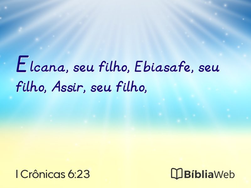I Crônicas 6:23 em imagem para compartilhar