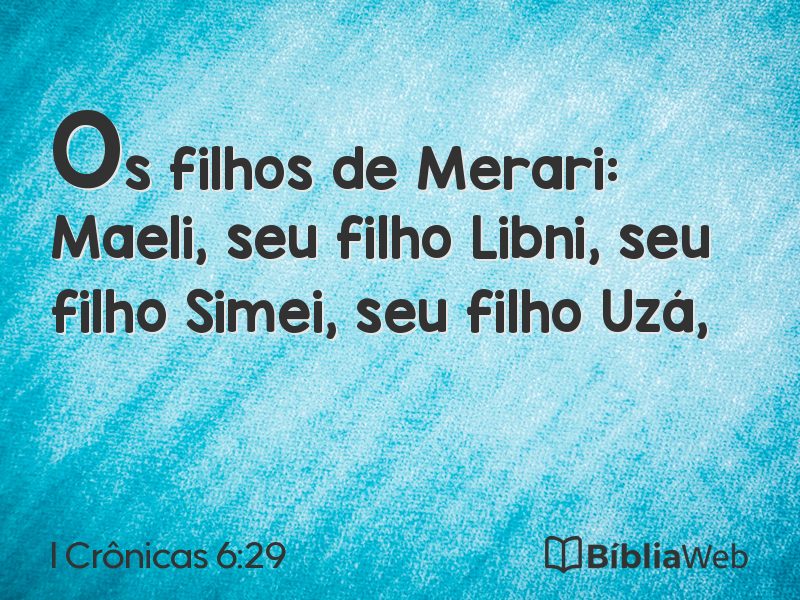 I Crônicas 6:29 em imagem para compartilhar