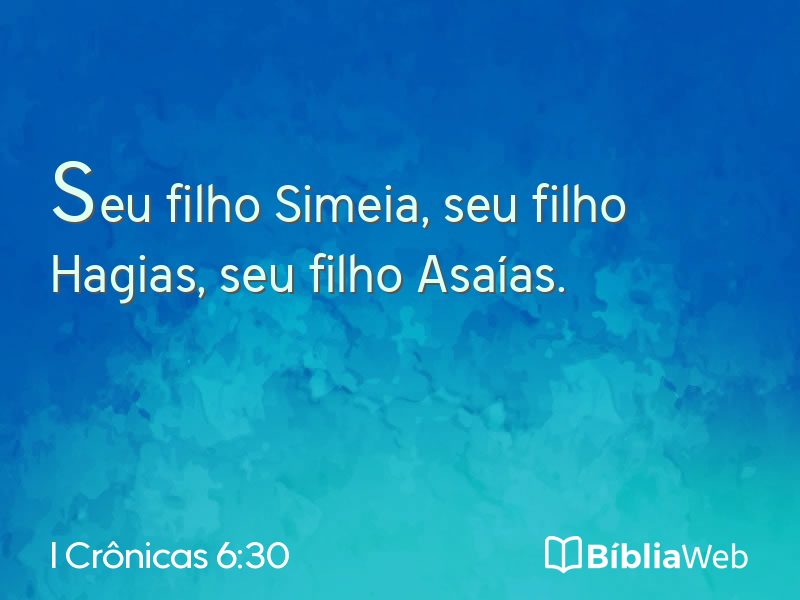 I Crônicas 6:30 em imagem para compartilhar