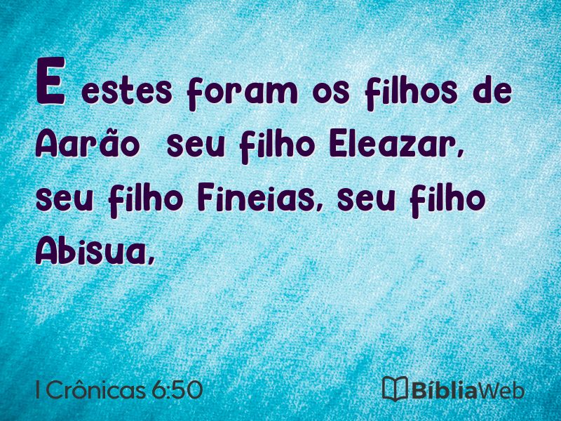 I Crônicas 6:50 em imagem para compartilhar