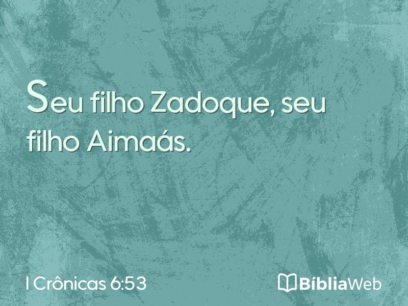 I Crônicas 6:53 em imagem para compartilhar