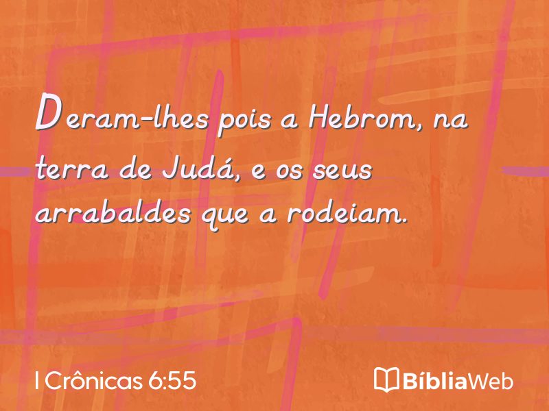 I Crônicas 6:55 em imagem para compartilhar