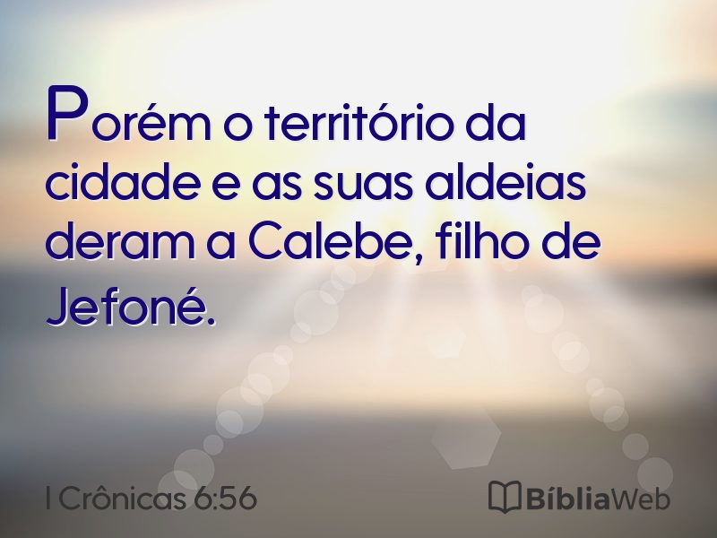 I Crônicas 6:56 em imagem para compartilhar