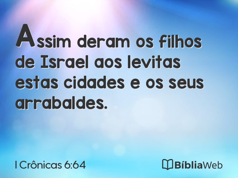 I Crônicas 6:64 em imagem para compartilhar