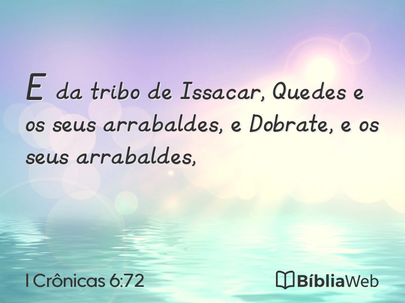I Crônicas 6:72 em imagem para compartilhar