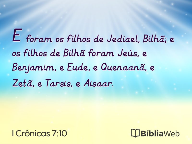 I Crônicas 7:10 em imagem para compartilhar