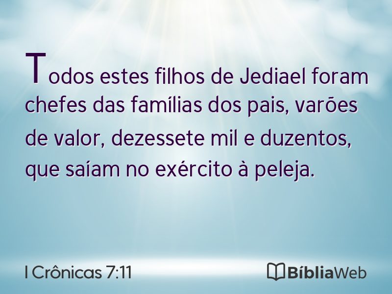 I Crônicas 7:11 em imagem para compartilhar