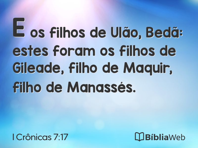 I Crônicas 7:17 em imagem para compartilhar