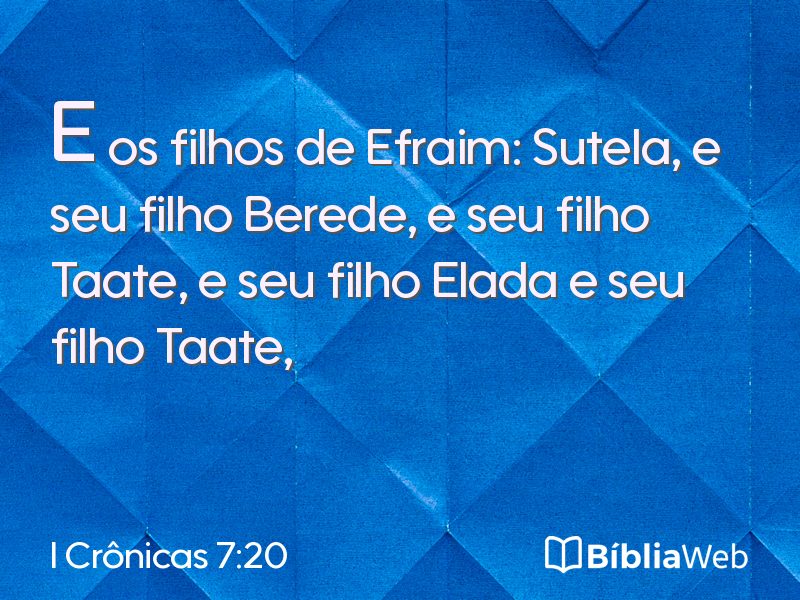 I Crônicas 7:20 em imagem para compartilhar