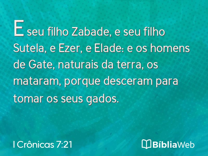 I Crônicas 7:21 em imagem para compartilhar