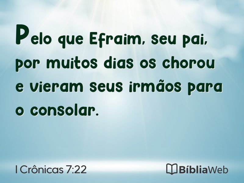 I Crônicas 7:22 em imagem para compartilhar