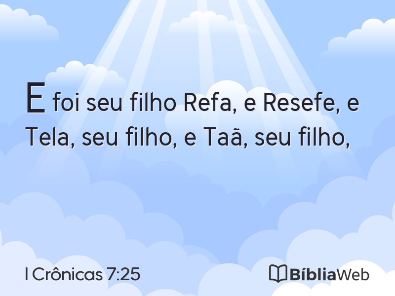 I Crônicas 7:25 em imagem para compartilhar