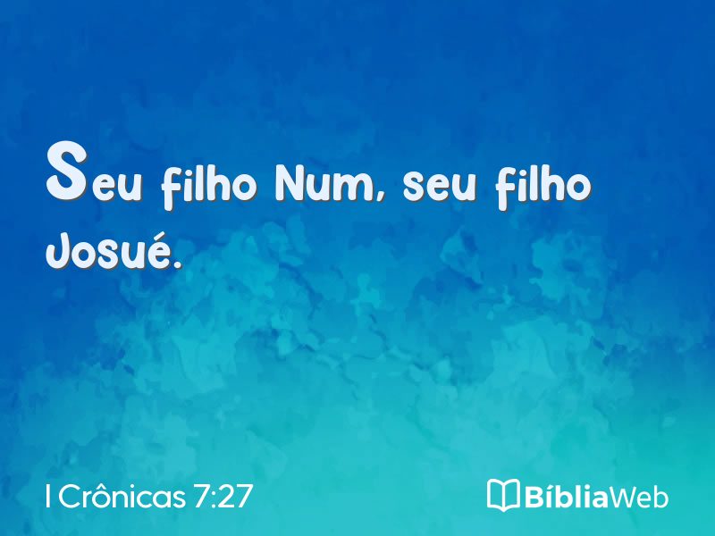 I Crônicas 7:27 em imagem para compartilhar
