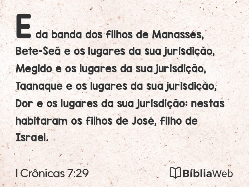I Crônicas 7:29 em imagem para compartilhar