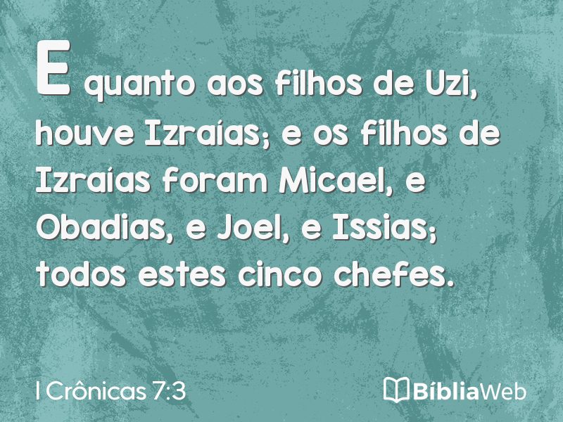 I Crônicas 7:3 em imagem para compartilhar