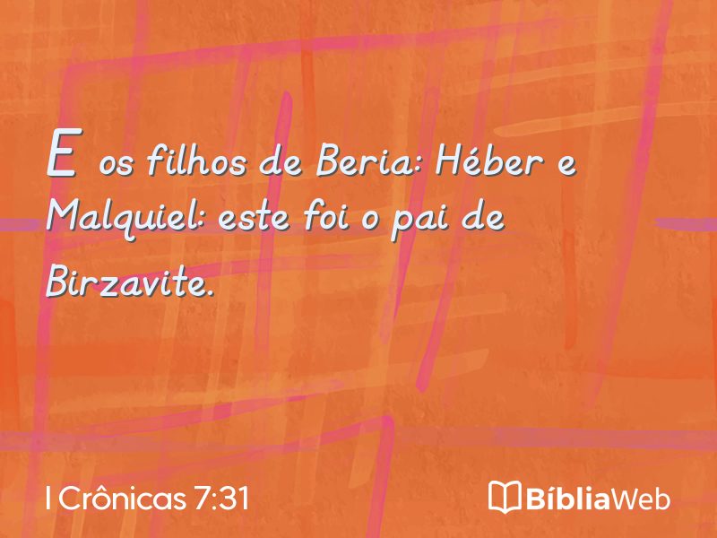 I Crônicas 7:31 em imagem para compartilhar