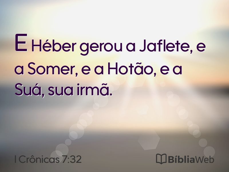 I Crônicas 7:32 em imagem para compartilhar