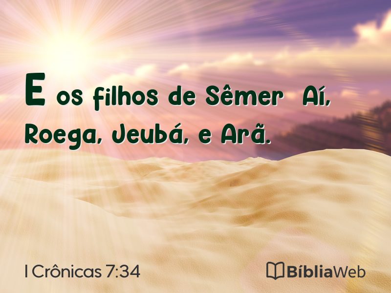 I Crônicas 7:34 em imagem para compartilhar