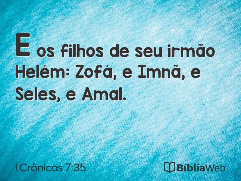 I Crônicas 7:35 em imagem para compartilhar
