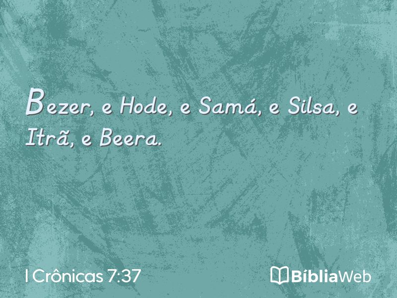 I Crônicas 7:37 em imagem para compartilhar