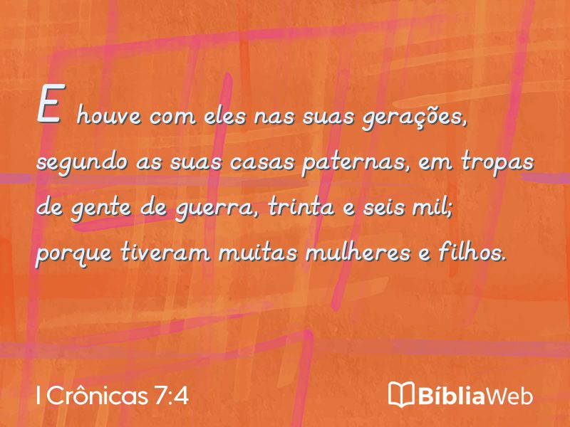 I Crônicas 7:4 em imagem para compartilhar