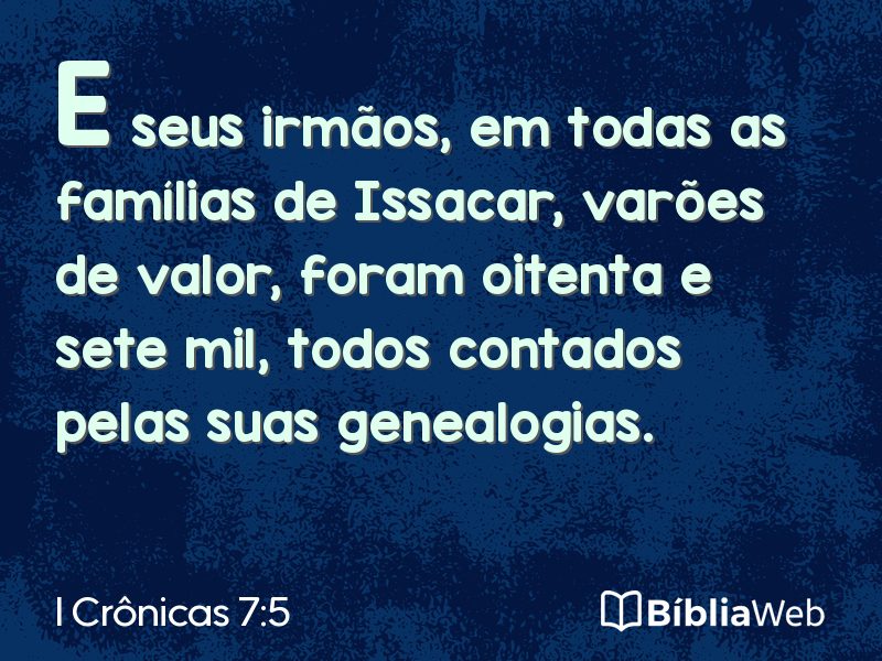 I Crônicas 7:5 em imagem para compartilhar