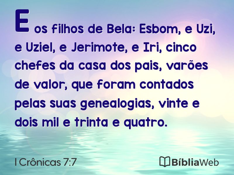 I Crônicas 7:7 em imagem para compartilhar