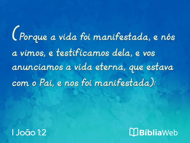 I João 1:2 em imagem para compartilhar