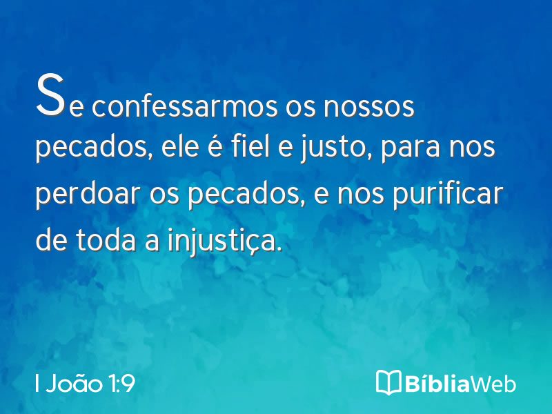 I João 1:9 em imagem para compartilhar