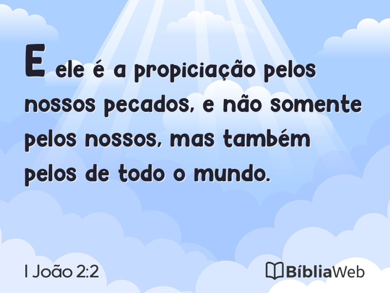 I João 2:2 em imagem para compartilhar