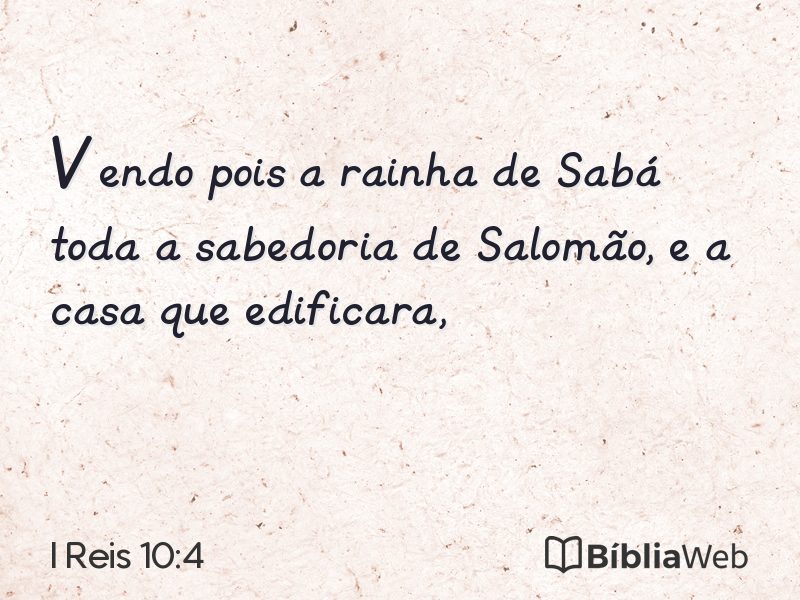 I Reis 10:4 em imagem para compartilhar