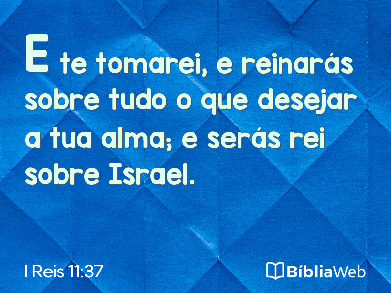 I Reis 11:37 em imagem para compartilhar