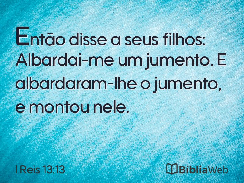I Reis 13:13 em imagem para compartilhar