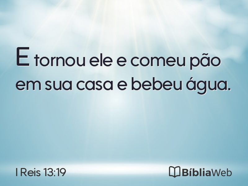 I Reis 13:19 em imagem para compartilhar