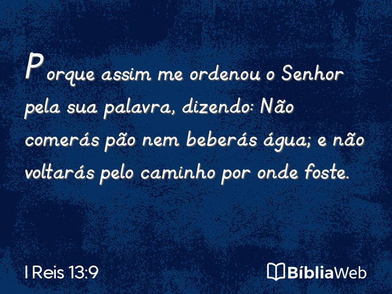 I Reis 13:9 em imagem para compartilhar