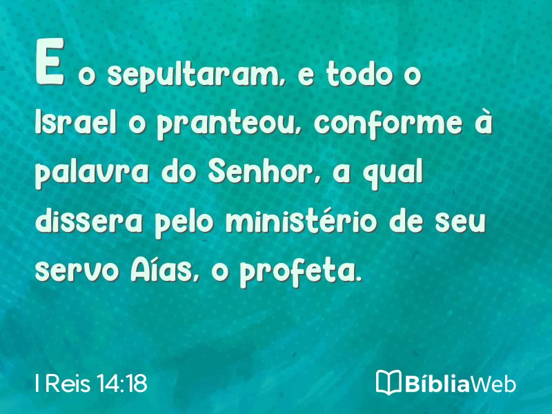 I Reis 14:18 em imagem para compartilhar