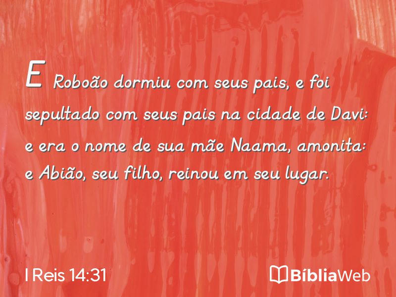 I Reis 14:31 em imagem para compartilhar