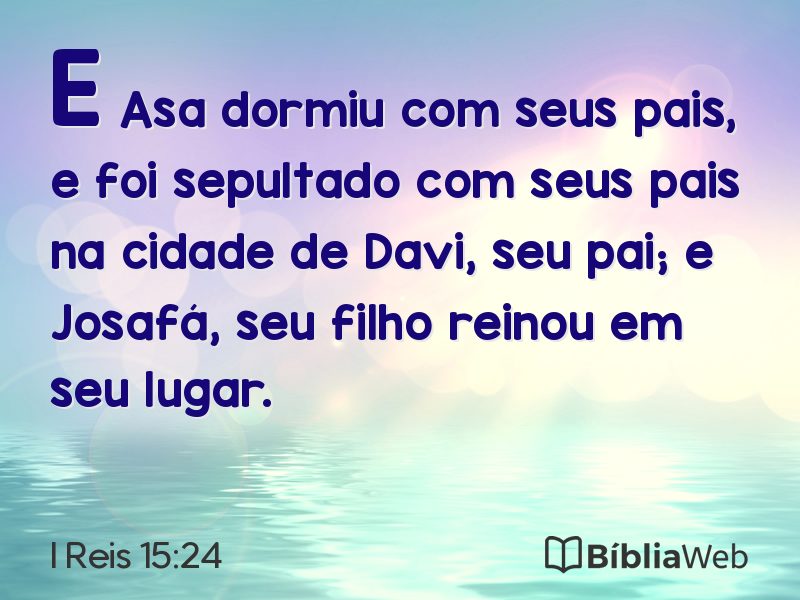 I Reis 15:24 em imagem para compartilhar